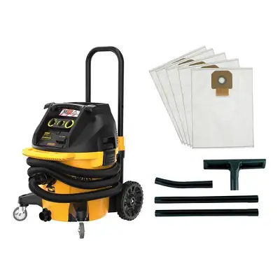 odkurzacz przemysłowy 38L, 1400W, klasa M, DeWalt [DWV905MKIT-QS] z akcesoriami