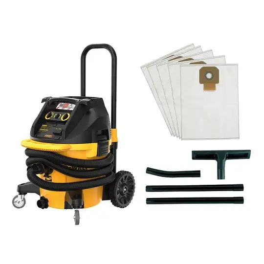 odkurzacz przemysłowy 38L, 1400W, klasa M, DeWalt [DWV905MKIT-QS] z akcesoriami