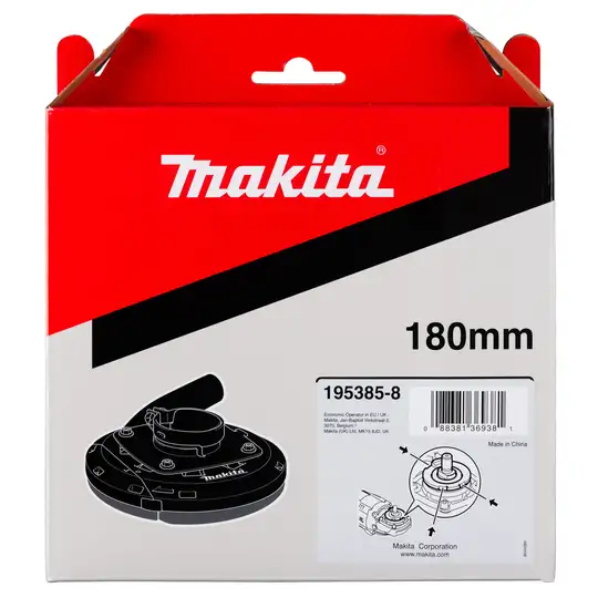 osłona tarczy z odsysaniem do szlifierek kątowych 180mm, Makita [195385-8]