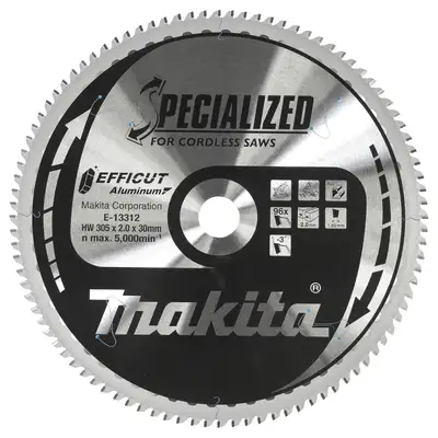 piła tarczowa do aluminium, 305/30, 96 zębów, EFFICUT, Makita [E-13312]