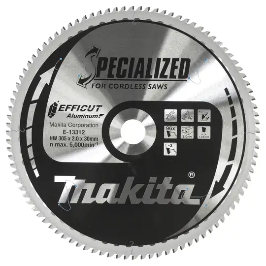 piła tarczowa do aluminium, 305/30, 96 zębów, EFFICUT, Makita [E-13312]