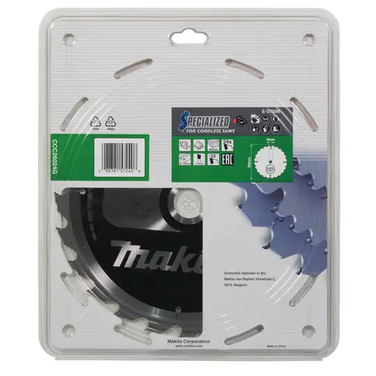 piła tarczowa do cięcia drewna 260/30, 24 zęby, SPECIALIZED, EFFICUT, Makita [E-07696]