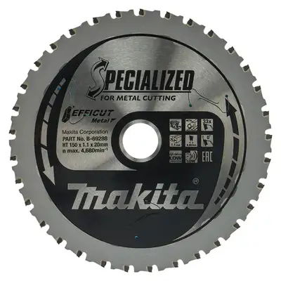piła tarczowa do metalu, 150/20/1,1mm, 33 zęby, Efficut, Specialized, Makita [B-69288]