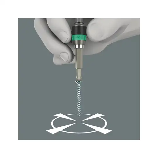 rękojeść z uchwytem szybkomocującym Rapidator do bitów 1/4", Kraftform, Wera [05051462001]