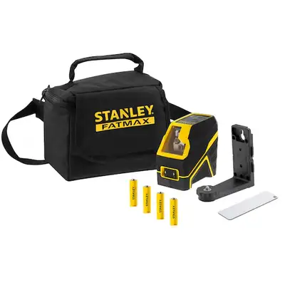 samopoziomujący laser krzyżowy z wiązką zieloną, FCL-G, FATMAX, Stanley [FMHT77586-1] zasięg do 30m.