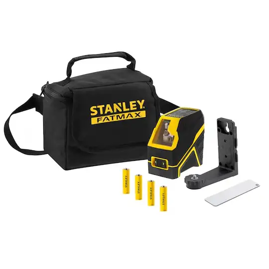 samopoziomujący laser krzyżowy z wiązką zieloną, FCL-G, FATMAX, Stanley [FMHT77586-1] zasięg do 30m.