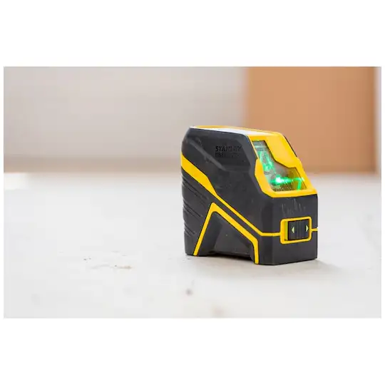 samopoziomujący laser krzyżowy z wiązką zieloną, FCL-G, FATMAX, Stanley [FMHT77586-1] zasięg do 30m.