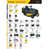 spalinowy traktorek ogrodowy, kosiarka, szerokość koszenia 86cm, LT1 R86, Cub Cadet [13ABR5CH603]