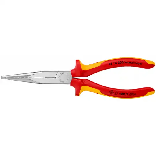 szczypce tnące półokrągłe, odgięte, 200mm w izolacji VDE do 1000V, Knipex [26 16 200]