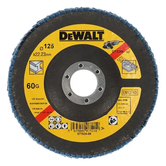 tarcza listkowa wygięta, 125/22,23mm, G60, DeWALT [DT3266-QZ]