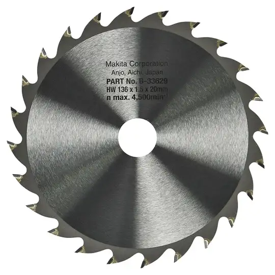 tarcza tnąca do drewna 136/20/1,5mm, 24 zęby, T.C.T, SPECIALIZED Makita [B-33629]