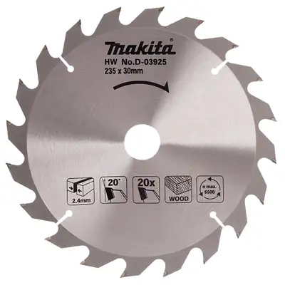 tarcza tnąca do drewna, 235/30mm, 20 zębów, Standard, Makita [D-03925]