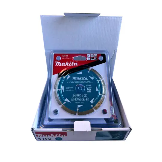zestaw 10 szt. diamentowych tarcz do cięcia betonu i granitu, 125mm, Makita [D-41595-10]