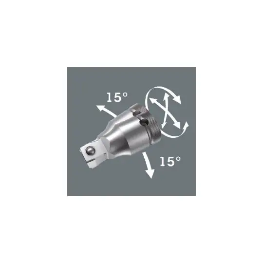 zestaw 28 szt. końcówek i nasadek 1/4" z grzechotką Zyklop Comfort 8100 SA 14, Wera [05005541001]