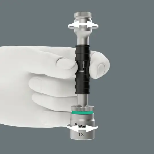 zestaw 28 szt. końcówek i nasadek 1/4" z grzechotką Zyklop Comfort 8100 SA 14, Wera [05005541001]