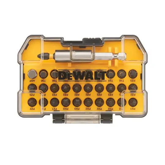 zestaw 32 szt. końcówek udarowych 1/4", 25mm, EXTREME FLEXTORQ, DeWALT [DT70560T-QZ] SMALL TOUGH CASE+