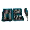zestaw 44 szt. końcówek 1/4" z wkrętakiem z grzechotką Makita [E-25096]