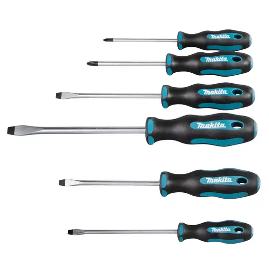 zestaw 5 szt. wkrętaków do śrub Płaskich i Philips, Makita [E-10506]