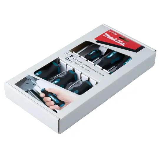 zestaw 5 szt. wkrętaków do śrub Płaskich i Philips, Makita [E-10506]