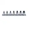 zestaw 7szt. nasadek 1/4" z końcówką imbusową 3-10mm/25mm, Koken [RS2010M/7-L25] na listwie metalowej