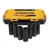 zestaw 7szt. nasadek udarowych 6-kątnych 1/2", 17-24mm, McLaren, DEWALT [DT70905-QZ]