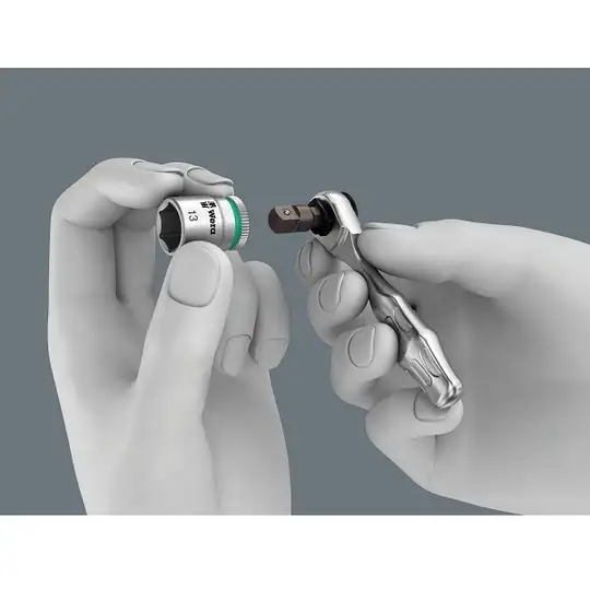 zestaw końcówek i nasadek 1/4" z grzechotką i rękojeścią wkrętakową, 39szt. Tool-Check PLUS Imperial 1, Wera [05049060001]