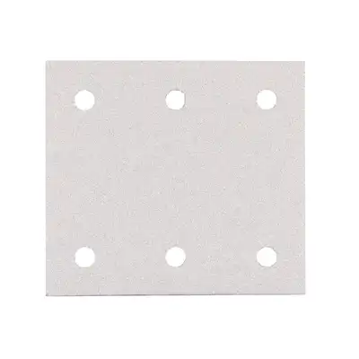 10 szt. papieru szlifierskiego na rzepy 114x102mm, 6 otworów, granulacja 80 [P-35829]