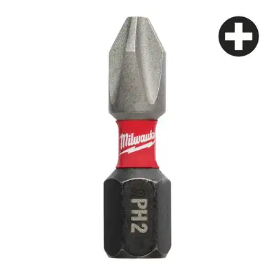 3 szt. końcówek udarowych 1/4", PH2/25mm, SHOCKWAVE, IMPACT DUT, Milwaukeet [4932500353]