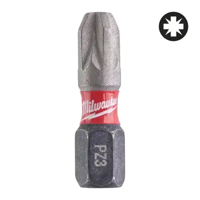 3 szt. końcówek udarowych 1/4", PZ3/25mm, SHOCKWAVE, IMPACT DUT, Milwaukeet [4932500357]