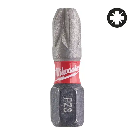 3 szt. końcówek udarowych 1/4", PZ3/25mm, SHOCKWAVE, IMPACT DUT, Milwaukeet [4932500357]