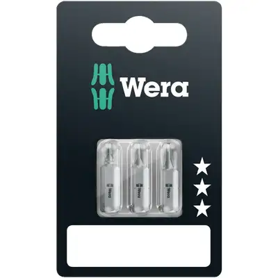 3 szt. końcówki 1/4", PZ1/PZ2/PZ3/25mm WERA [05073311001]