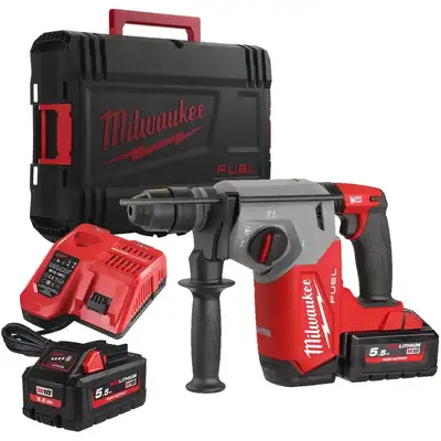 Akumulatorowa młotowiertarka, SDS+, 2,5J, 18V, M18 FUEL, FIXTEC, 2x5.5Ah, M18 FHX-552X, Milwaukee [4933478889]