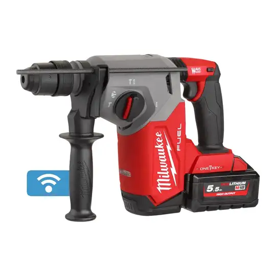 Akumulatorowa młotowiertarka, SDS+, 2,5J, 18V, M18 FUEL, ONE-KEY, 2x5.5Ah, FIXTEC, M18 ONEFHX-552X, Milwaukee [4933478504]