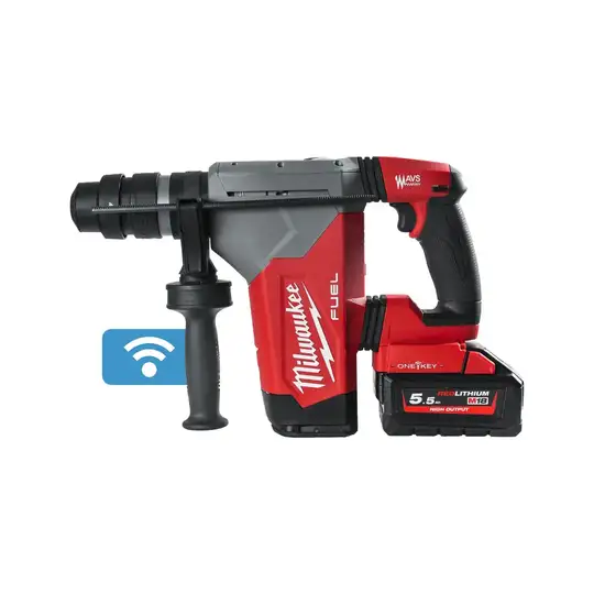 Akumulatorowa młotowiertarka, SDS+, 5,0J, 18V, M18 FUEL, ONE-KEY, 2x5.5Ah, FIXTEC, M18 ONEFHPX-552X, Milwaukee [4933478496]