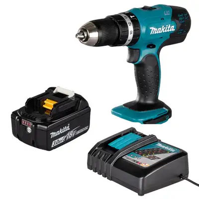 Akumulatorowa wiertarko-wkrętarka udarowa, 1x3,0Ah, 18V Makita [DHP453RFX8]