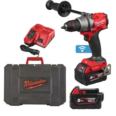Akumulatorowa wiertarko-wkrętarka z udarem, ONE-KEY, M18 ONEPD3-502X, 18V, M18 FUEL, Milwaukee [4933492801]
