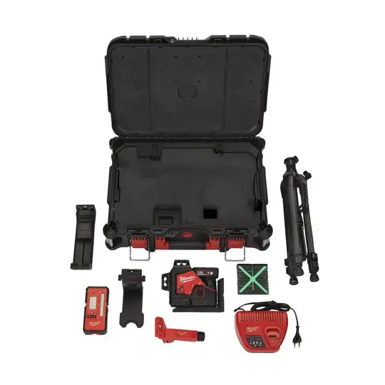 Laser 3-wiązkowy 360°, zielony, do 38m, M12, 12V, MILWAUKEE [4933478960]