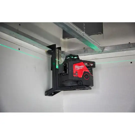 Laser 3-wiązkowy 360°, zielony, do 38m, M12, 12V, MILWAUKEE [4933478960]