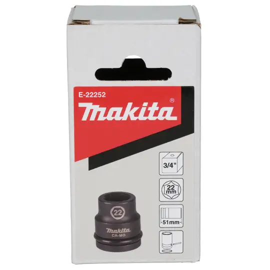 Nasadka udarowa sześciokątna 3/4", rozmiar 22mm, Makita [E-22252]