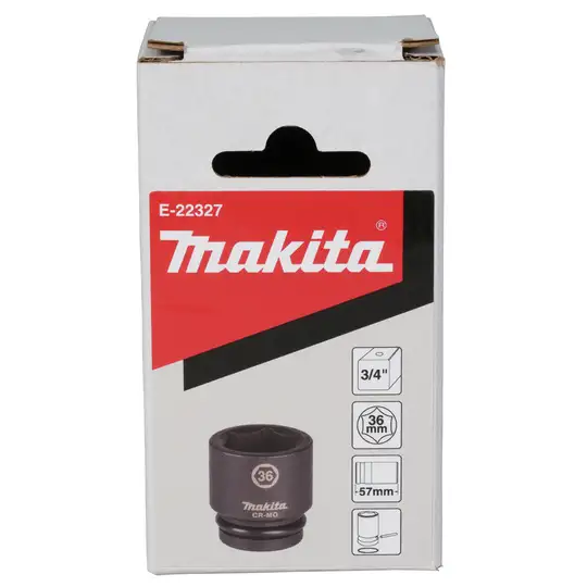 Nasadka udarowa sześciokątna 3/4", rozmiar 36mm, Makita [E-22327]