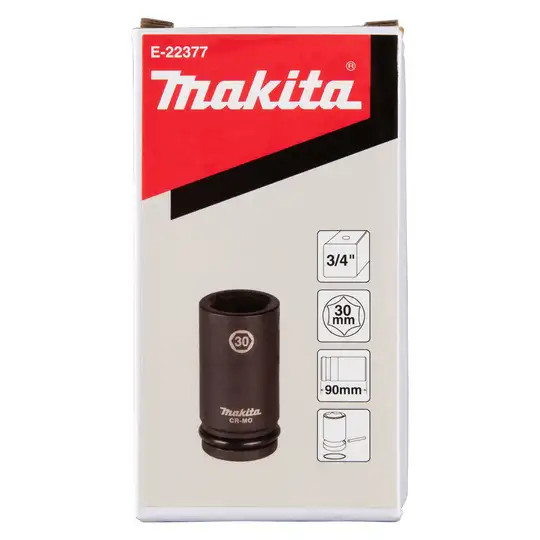Nasadka udarowa sześciokątna 3/4", wydłużona, rozmiar 30mm, Makita [E-22377]