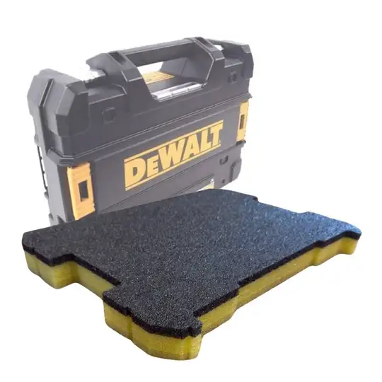 Pianka na narzędzia do skrzynki DeWALT Tstak, grafitowo-żółta, LeanCraft [LF-AY-DEWALT] LeanFoam