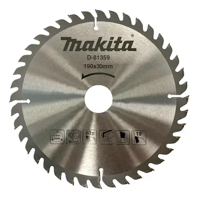 Tarcza tnąca do drewna, 190x30mm, 40 zębów, Economy, Makita [D-81359]