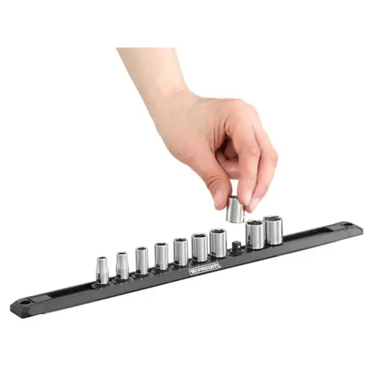 Zestaw 10 szt. nasadek sześciokątnych OGV GRIP, 1/4", do obrobionych śrub, Facom [R.40EGRPPB]