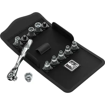 Zestaw 11szt. nasadek sześciokątnych 1/4" z napędem sześciokątnym 11 mm, rozmiary 4-13 mm, Zyklop Mini 2, Wera [05135021001]