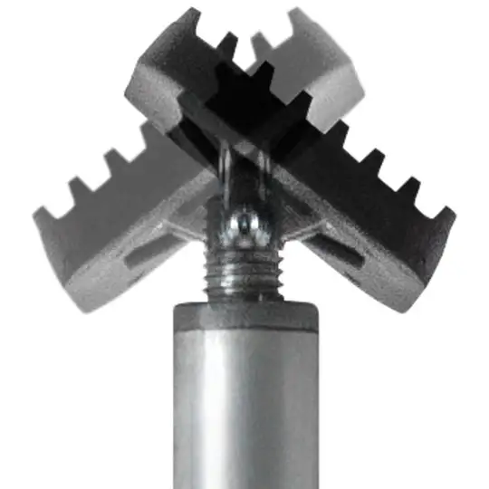 Zestaw 2 szt. podpórek sufitowych i montażowych z dźwignią pompującą 575–910 mm + akcesoria, BESSEY [STE90-SET]
