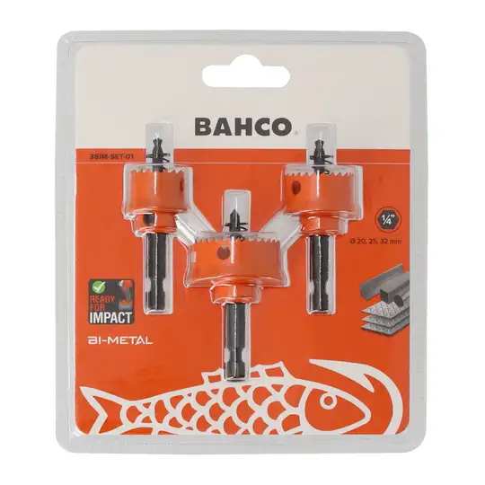Zestaw otwornic bimetalicznych do metalu, BAHCO [38IM-SET-01]