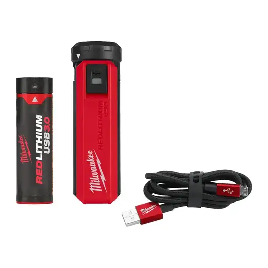 Zestaw przenośnego źródła zasilania i ładowarki USB, REDLITHIUM, L4 PPS-301, Milwaukee [4932493335]