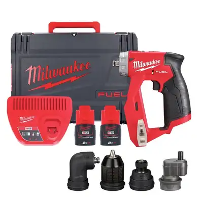 akumulatorowa kompaktowa wiertarko-wkrętarka, M12 FUEL, M12 FDDXKIT-202X, Milwaukee [4933464979]