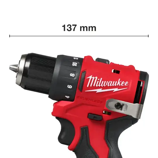 akumulatorowa kompaktowa wiertarko-wkrętarka, M12, M12 BLDDRC-0, Milwaukee [4933499683]